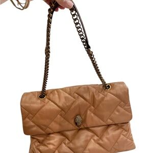 Kurt Geiger quilted Tan Chain Shoulder Bag size large